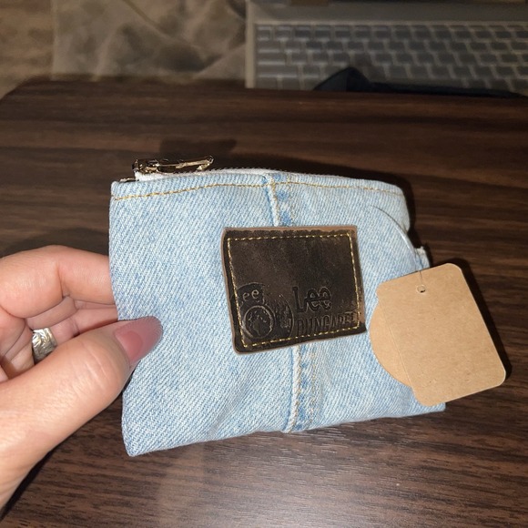 Lee Jeans Denim Coin Cards Holder, Handmade. Unique Piece,Recycling Jeans - Picture 4 of 5